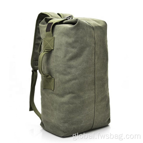 Leather Backpack Custom Fashion large capacity outdoor sports canvas hiking Supplier